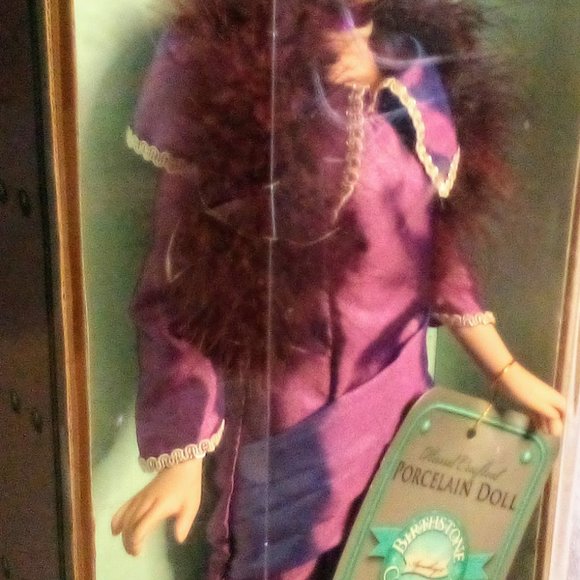 💜 Vintage Birthstone Collection Porcelain HandCrafted Doll (Amethyst) Febuary - Picture 11 of 16